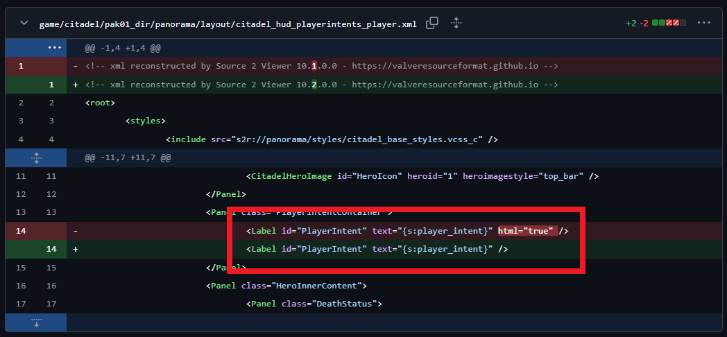 the GitHub commit